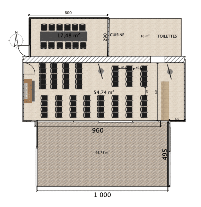 Salle réunuion Domaine Capdevielle